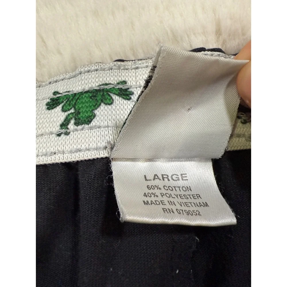 Peace Frog Loungewear Booty Shorts L Black Y2K Retro 2000s Hippie Boho Casual